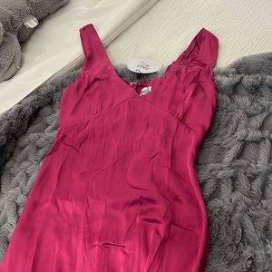 Pink princess Polly dress with slit